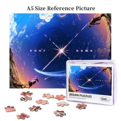 Your Name Mitsuha X Taki (9) Wooden Jigsaw Puzzle 500 Pieces Educational Toy Painting Art Decor Decompression toys 500pcs