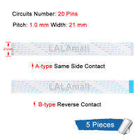 5ชิ้น/ล็อต20P ลวด FPC ที่มีความยืดหยุ่นแบน20Pin 20พินสนาม0.5มม. AWM 20624 80C 60V ความยาว VW-1 50มม. 60มม. 100มม. 200มม. 250มม. 300มม. 400มม. 500มม. A-ชนิด B-ชนิด