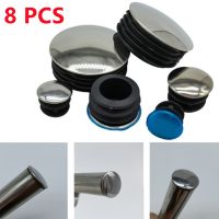 8pcs Steel Pipe Plug Tube End Cap16mm 50mm for Chair Leg Table Foot Cover Bumper Floor Protector Furniture Leveling Feet System