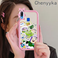 เคส Chenyyka สำหรับ VIVO Y91 Y91i Y95เคสการ์ตูนทอยสตอรี่สีสันสดใสน่ารักเลนส์กล้องถ่ายรูปแบบนิ่มมอนสเตอร์น้อยซิลิโคนเคสใสกันกระแทกแบบใสง่าย