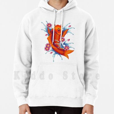 Salty-Dog Japanese Koi Hoodie Long Sleeve Japan Japanese Fish Symbol Koi Carp Fortune Prosperity Luck Size Xxs-4Xl