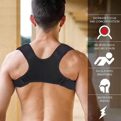 【JH】 Adjustable Posture Corrector Back Brace Shoulder Support Prevention Humpback correction belt