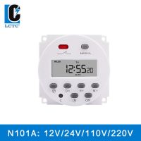 LC Timer Relay CN101A Digital Microcomputer LCD 220 VAC 12 V 24 VDC 110  cyclic timer Time switch electric digital timerswitch