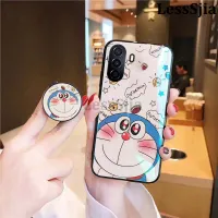 เคสมือถือที่ยึดขาตั้งคู่แมวการ์ตูนฝาหลัง Huawei Nova Y70 Y71 ที่ยึดกันกระแทกแบบนิ่มสำหรับ Huawei Nova Y71เคสใส่โทรศัพท์