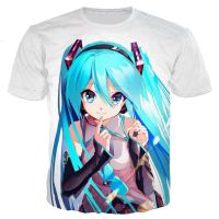 2023 In stock  vocaloid Hatsune Miku t shirt men/women 3D printed t-shirts casual Harajuku style t shirt streetwear summer tops，Contact the seller to personalize the name and logo