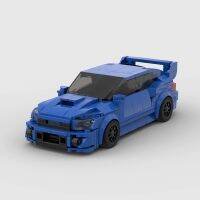 MOC อิฐความเร็ว JDM Champions BlockmocSubaru WRX STi ชุมนุมแข่งรถ Racer บล็อกตัวต่อการศึกษาของเล่นเด็ก