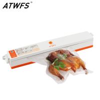 ATWFS Vacuum Sealer Packing Machine Sealing Portable Food Vaccum Sealer Kitchen Packer with 15pcs Vacuum Bag for Food Saver