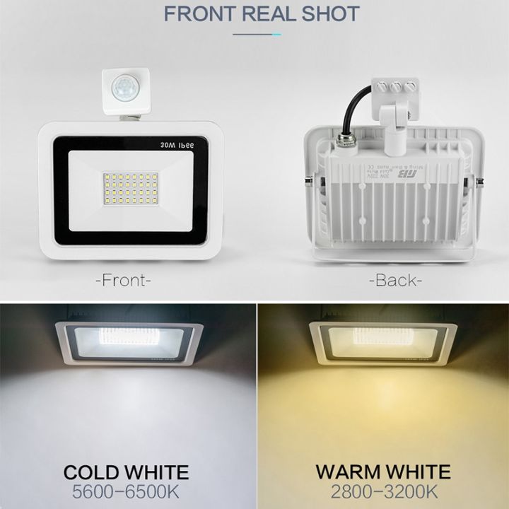 cw-led-floodlight-pir-motion-sensor-220v-10w-20w-30w-50w-100w-cold-warm-white-reflector-waterproof-ip66-outdoor-induction-lighting