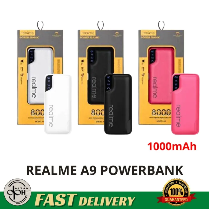 [Best Seller] Realme Power bank ModelA9 Fast Charging 1000mAh Capacity