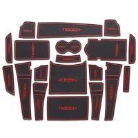 Chery Tiggo 7 Pro Car Accessories Interior Door Slot Pad Cup Gate Groove Mat Anti-Slip Coaster Armrest Storage 19Pcs 2020