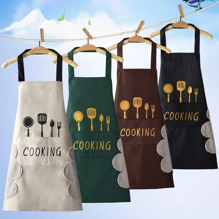 print-kitchen-apron-with-pocket-sleeveless-restaurant-waiter-chef-pinafore-cooking-baking-waterproof-oilproof-aprons-hand-wiping-aprons