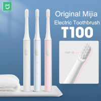 Original Xiaomi T100 แปรงสีฟันหัวแปรงฟันMijia T100 ไฟฟ้าช่องปากทำความสะอาดแปรงสีฟันทำความสะอาดสองความเร็ว-ygdds
