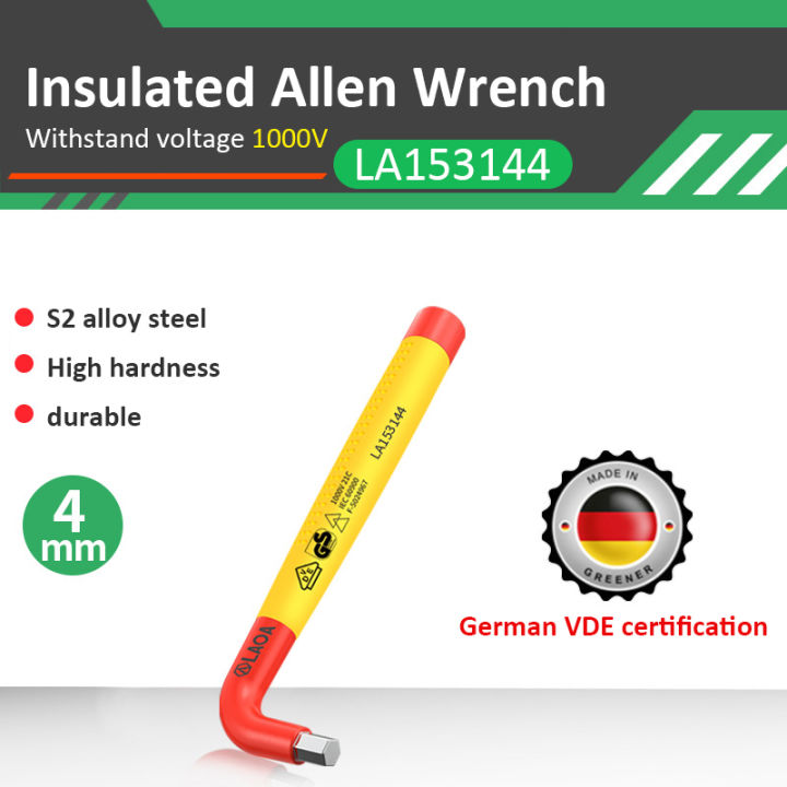 laoa-vde-ฉนวนความปลอดภัยที่สะดวกสบาย-t-จับฮาร์ดแวร์-hex-ประแจเครื่องมือช่างไฟฟ้า-hex-ที่สำคัญ1000โวลต์