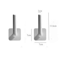 2ชิ้นอุปกรณ์ติดห้องครัวด้วยตนเองใต้กล่องแขวนทิชชู่ราวสำหรับม้วนราวแขวนเก็บของวางของทิชชูที่แขวนผ้าขนหนูสำหรับห้องน้ำห้องน้ำ