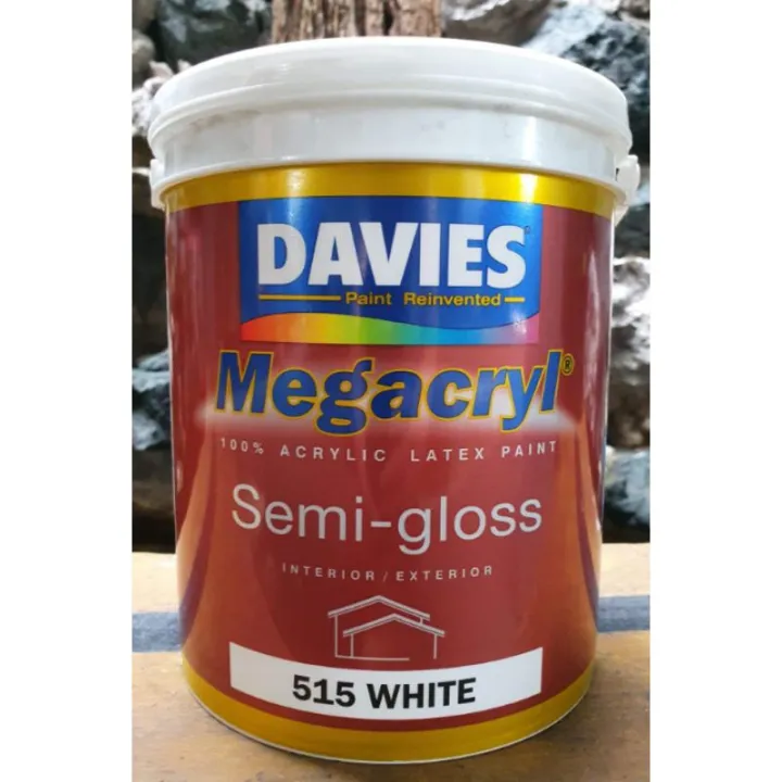 cryl Semi Gloss Latex DV515 White 4L MCS Acrylic Water Based Paint 4 Liters 1 Gallon Lazada PH