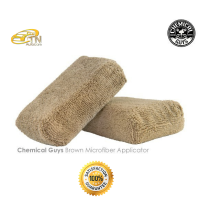 Chemical Guys (Brown) Microfiber Applicator (แพค 2 ชิ้น)