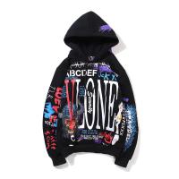 Hiphoppie VLONE x AF1 Edison Chen Graffiti LA Limited x Fujiwara lover couple hoodies