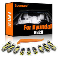 Zoomsee 11Pcs ชุดไฟ LED ภายในสำหรับ Hyundai HB20 HB20S HB20X 2013-2016 2017 2018 2019 Canbus รถในร่มโดมอ่าน Trunk