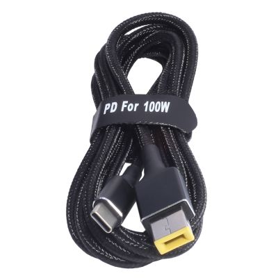【YF】 100W Cable USB Type-C To ThinkPad X240 X250 E431 E440 E450c E455 Laptop Wire