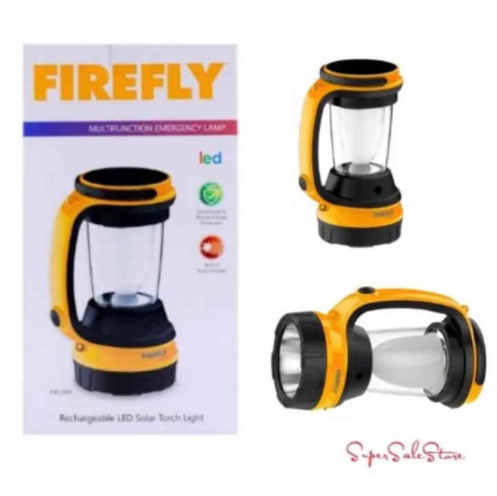 FIREFLY Rechargeable Emergency LED Solar Torch Light Lamp Lazada PH