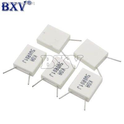 ✒ 10PCS BPR56 5W 0.001 0.1 0.15 0.22 0.25 0.33 0.5 Ohm Non-inductive Ceramic Cement Resistor 0.1R 0.15R 0.22R 0.25R 0.33R 0.5R