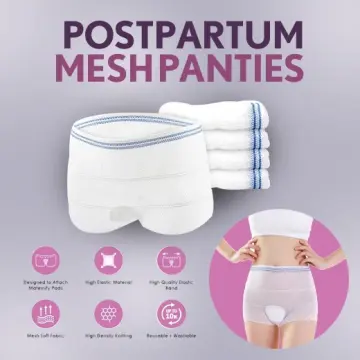 Shapee Postpartum Mesh Panties (5pcs) - C-section/Post-Surgical