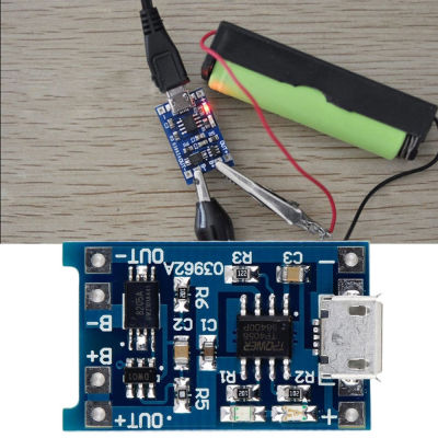 AAIV ป้องกัน18650แบตเตอรี่ลิเธียม1A Micro USB โมดูลบอร์ดชาร์จเครื่องชาร์จแบตเตอรี่ที่ชาร์จแผงโซลาเซลล์โมดูล