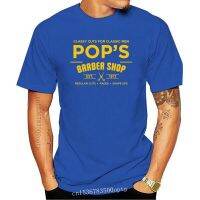 เสื้อยืดลําลอง ผ้าฝ้าย แขนสั้น พิมพ์ลาย Pops Barber Shop by Luke Cage คุณภาพสูง AHobgc75IHgljj68  6QR0