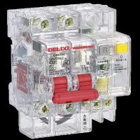 DELIXI Transparent Shell Small Leakage Circuit Breaker DZ47TRLE 1P N/2P/3P/3P N/4P Leakage Protection C Type D Type 6A-60A