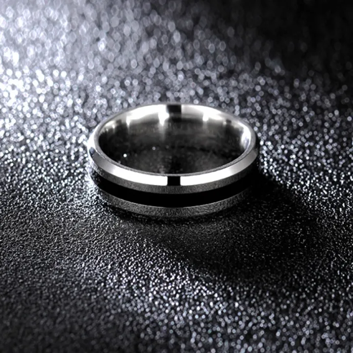 shouman-stainless-steel-black-line-simple-finger-couple-rings-for-women-mens-wedding-band-cool-lover-jewelry
