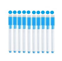 【▼Hot Sales▼】 zangduan414043703 ปากกาสีขาวปากกาไวท์บอร์ดแม่เหล็ก10ชิ้นปากกาปลายแหลมพร้อมยางลบเด็กแปรงทาสีมาร์กเกอร์แม่เหล็ก