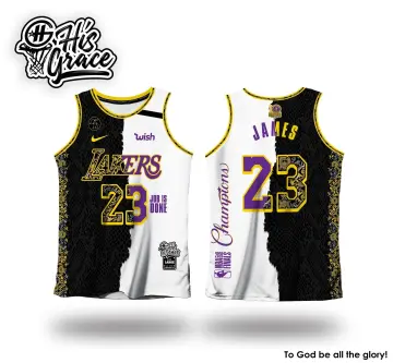 LEBRON JAMES BLACK MAMBA LOS ANGELES LAKERS FULL SUBLIMATED JERSEY