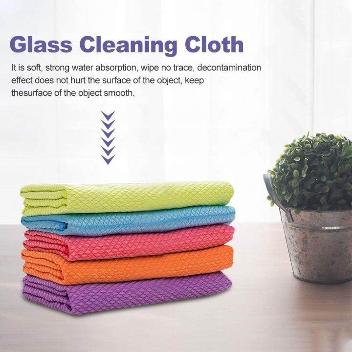 2ชิ้นเกล็ดปลาผ้าขนหนูผ้าสำลีฟรี-nanoscale-dishtowel-ไมโครไฟเบอร์ทำความสะอาดผ้าสำหรับกระจกหน้าต่างกระจกรถยนต์สแตนเลสโปแลนด์