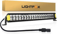 LIGHTFOX Professional IP68 Waterproof LED Light Bar - 20 Inch Dual Row Super Bright Off Road Light Bar, 120W 15,096LM Combo Driving Light, Stylish Two-Tone Design Light Bar for Truck Pickup Roof Bumper