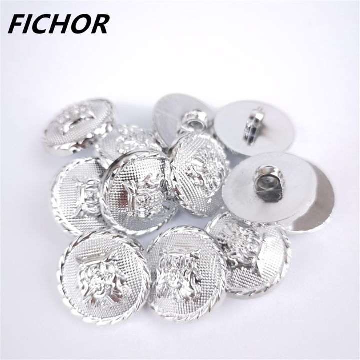 cw-10-pcs-21-5mm-silver-white-carved-retro-buttons-mushroom-for-shirt-jacket-coat-sewing-clothing-scrapbook-accessories