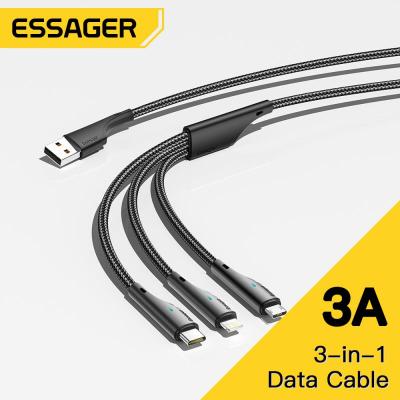 One-to-three 6A Super Fast Charging Suitable for Android TYPE-C Apple Braided Mobile Phone Data Cable Mobile Phone Accessories