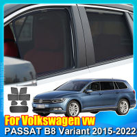 สำหรับโฟล์คสวาเกน VW P Assat B8ตัวแปร2015-2022แม่เหล็กรถหน้าต่างม่านบังแดดโล่ด้านหน้ากระจกด้านหลังด้านข้างม่าน Shade Visor