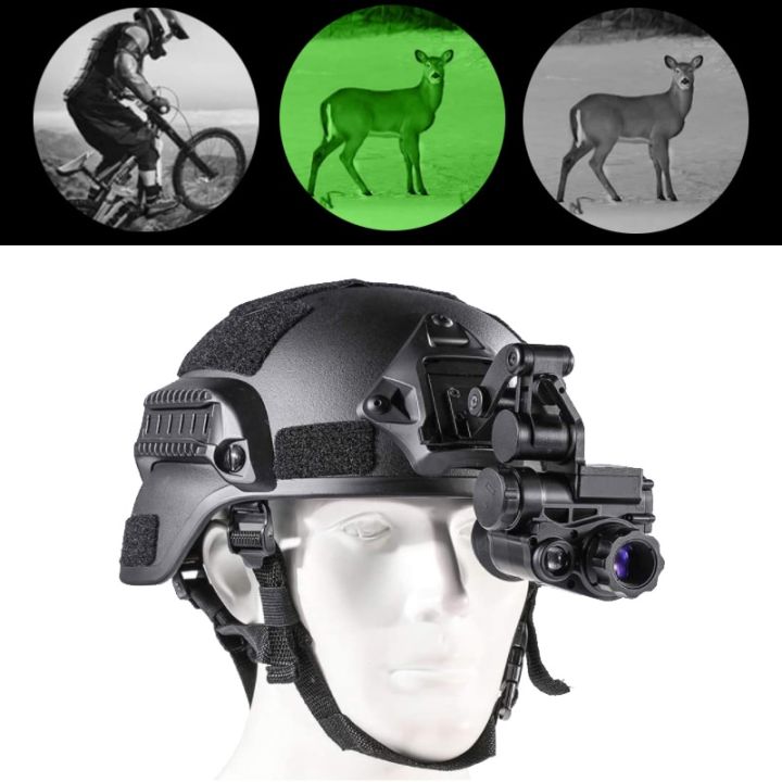 NVG10 Night Vision Goggle Green Monocular WIFI 1080p Tactical Helmet