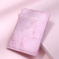 【CW】Cute Pink Letter PU Leather Passport Cases Women Travel Passport Protection Package Document Passport Holder ID Card Wallets