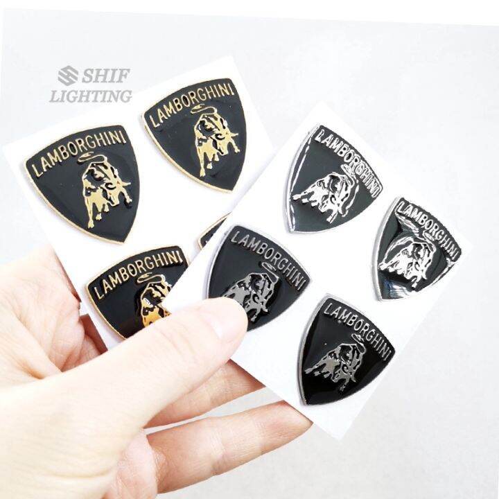 4 x Metal BULL Logo Car Auto Decorative Emblem Badge Sticker Decal For