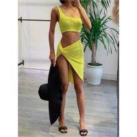 Off-shoulder bikini with scarf 3 pcs