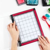 【YF】 2pcs Stick and Stamp Mat For Creating Straight Lines Much Easier Blending Buddy Template Low Stcik To Hold Project In Place