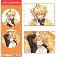 การ์ตูนอะนิเมะปีศาจนักฆ่า Agasuma Zenitsu กอดครอบหมอน Otaku หมอนตกแต่ง Dakimakura หมอน