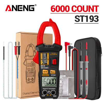 ANENG ST194 Digital Clamp Meter Multimeter DCAC Current Tester 600V Voltage True RMS Amp Meters 6000 Count Capacitor multimetro