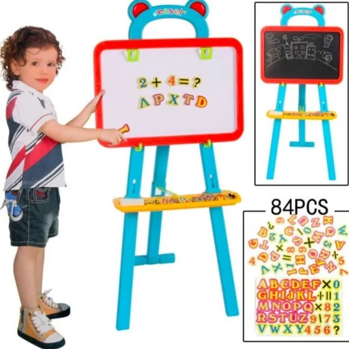 MAINAN EDUKASI ANAK PAPAN TULIS MAGNET BESAR -MAGNETIC LEARNING TABLE ...