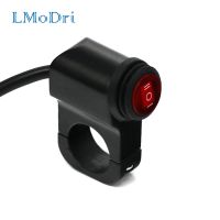 LMoDri Waterproof 12V Motorcycle 7/8 quot; 22mm Handlebar Switches Motorbike Headlight Hazard Brake Fog Lights ON-OFF-ON Switch