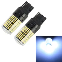 AutoAccessories 2 PCS T20 / 7440 DC12V / 18W / 1080LM Car Auto Turn Lights with SMD-3014 Lamps (White Light)