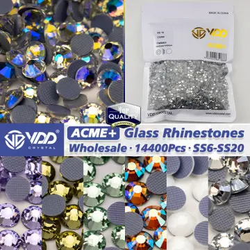 VDD SS4-SS30 AAAAA Light Peach AB Glass Crystal Rhinestones Glitter Strass  Flatback Stones 3D For Nail Art Craft DIY Decorations
