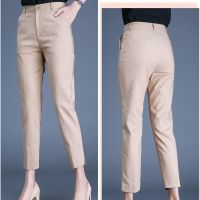 COD SDFERTGRTYTYUYU 2022 New Korean Womens Casual Nine-Point Pants Women All-match Suit Pants Loose High Waist Overalls Straight Suit Pants