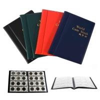 QianXing Shop 120 Coins Holders 4 Colors Collecting Collection Storage Money Penny Album Book Pockets Coin Collection Book Coins Holder